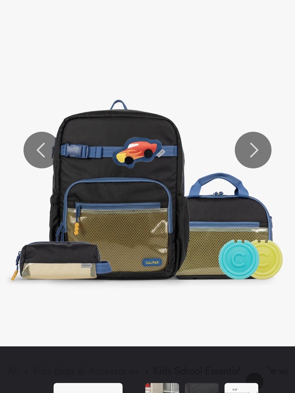 Calpak Kids Backpack Essentials Bundle Small